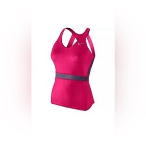 NIKE Premier Maria Sharapova Dri-Fit Tennis Tank Top Pink/Gray Medium